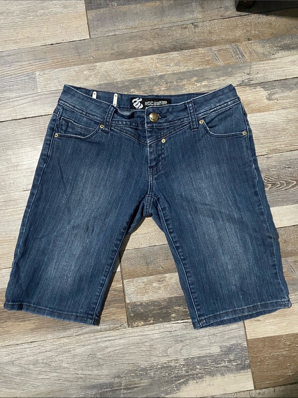 Rocawear Dark Blue Denim Bermuda Shorts